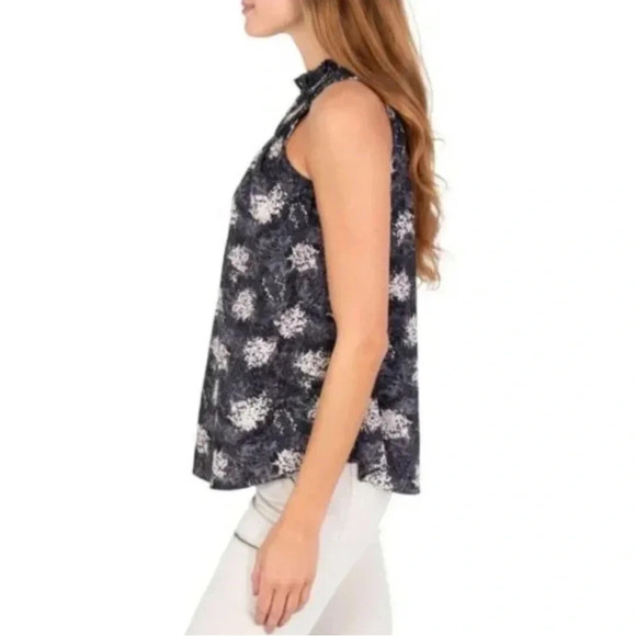 Joie Limited Edition Womens Baltic Print Sleeveless Top, L, Blouse, Gray, Blue - Picture 2 of 10